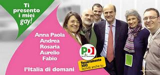 Bersani nel manifesto PD dei gay...a sua insaputa!