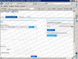 Ottenere i certificati con Symbian Signed