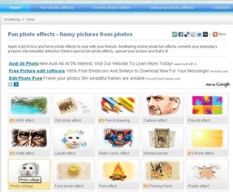AnyMaking Fotoritocco delle foto online con AnyMaking 
