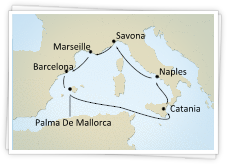 Costa Crociere: aggiornamento itinerari mediterraneo 2012