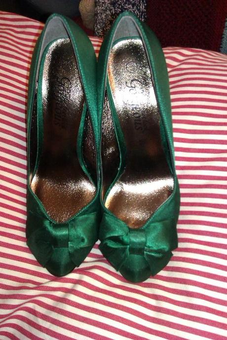 ShoeRoom #39 New Look Emerald Satin Pumps