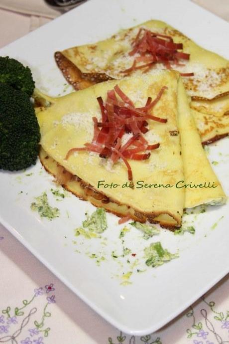 CREPES CON BROCCOLI E SPECK di Dolcipensieri