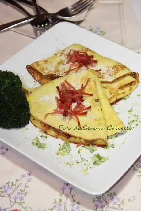 CREPES CON BROCCOLI E SPECK di Dolcipensieri