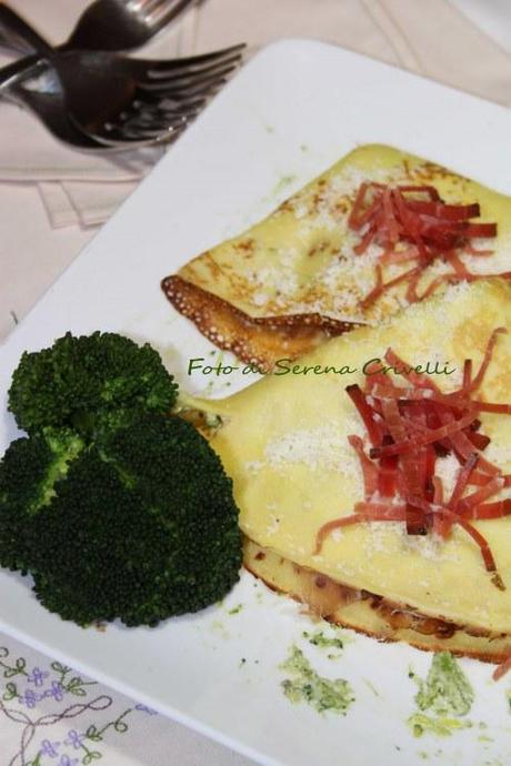 CREPES CON BROCCOLI E SPECK di Dolcipensieri