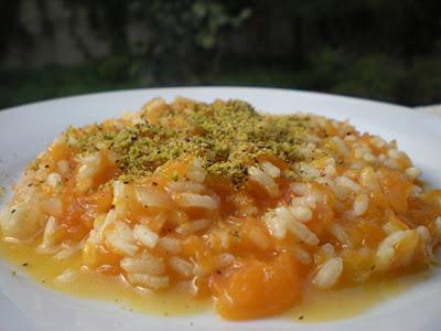 Risotto Zucca e Pistacchi mantecato al Gorgonzola