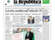 prime pagine quotidiani italiani gennaio 2012