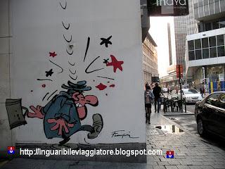 Un inguaribile viaggiatore a Bruxelles - murales