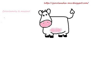 Mamma mi aiuti a disegnare?Una mucca in7 step!