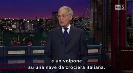 David Letterman prende di mira Capitan Schettino