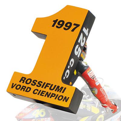 Valentino Rossi 1st World Championship GP 125 Brno 1997 L.E. 1999 pcs.