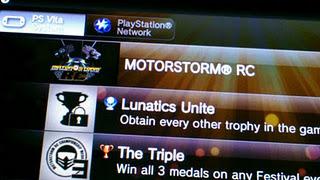 Motorstorm RC : il gioco prevede il trofeo di Platino