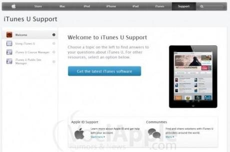 Aggiunto iTunes U direttamente sul sito Apple