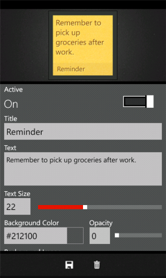 Quick Tiles per Windows Phone