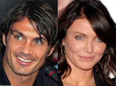 Paolo Maldini somiglia a Cameron Diaz: il clone nel pallone...