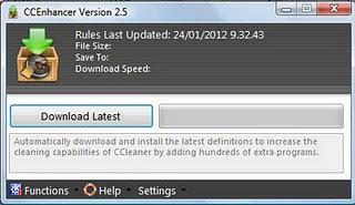 CCEnhancer, l'espansione di CCleaner