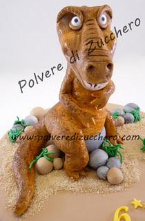 Torta decorata: il terribile dinosauro!!