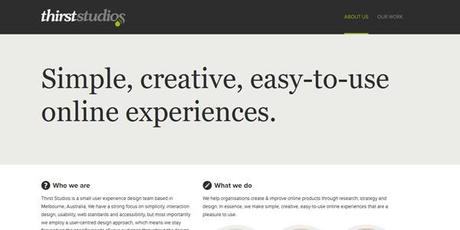 responsive e minimal web design