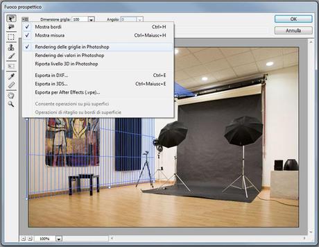 Il fuoco prospettico in Photoshop