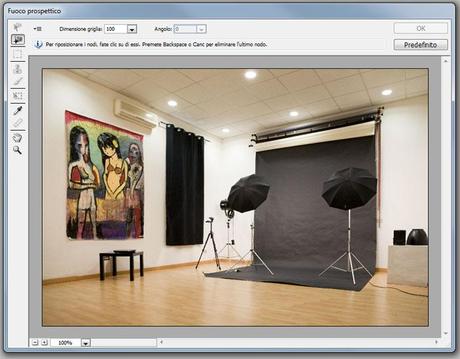 Il fuoco prospettico in Photoshop