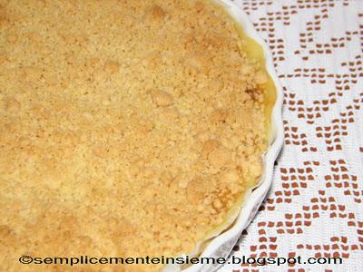 Torta con crumble di mele