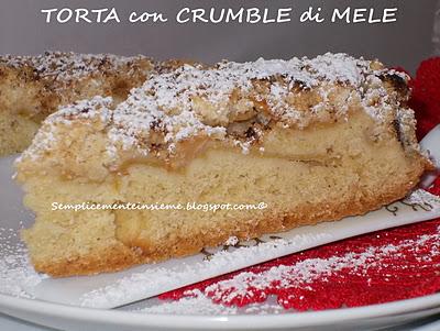 Torta con crumble di mele