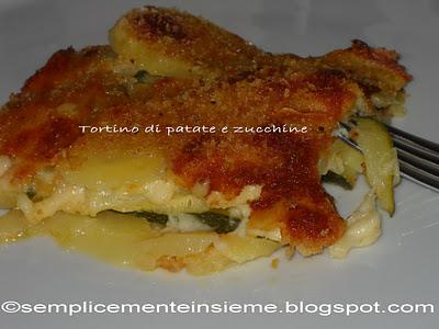 Tortino di patate e zucchine