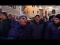 La protesta dei pescatori a Roma per il caro benzina