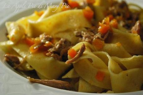 Tagliatelle all'arancia con ragù bianco di anatra