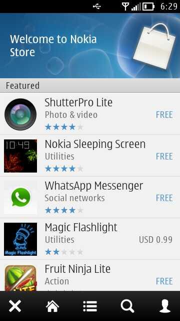 Aggiornamento Nokia Store Client V3.22.044 per Symbian, Symbian Anna e Symbian Belle