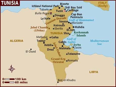 Tunisia: mappa