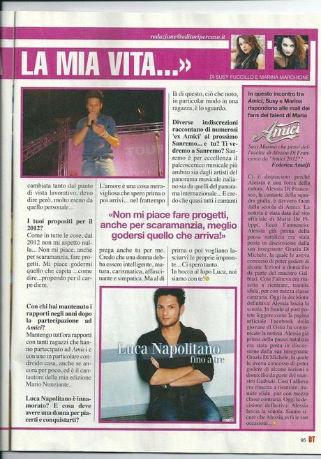 INTERVISTA A LUCA SU DITUTTO