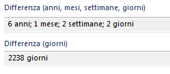 differenza anni Funzioni nascoste nella calcolatrice di Windows 7