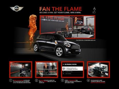 Fan the flame, una fiammata per vincere una Mini Countryman