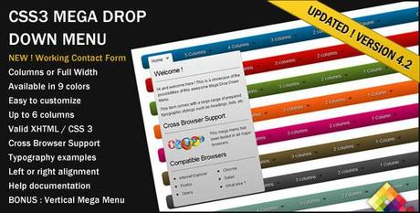 mega menu css3 e html5