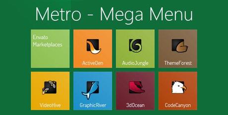 mega menu css3 e html5