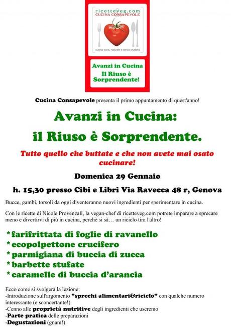 Il primo incontro di cucina consapevole