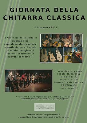 Giornata della Chitarra Classica, 28 gennaio