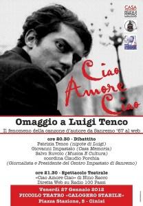 A Cinisi, ‘Ciao Amore Ciao’, evento-omaggio al grande cantautore Luigi Tenco