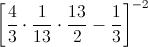 Esempio di espressione aritmetica con esponenti negativi nell'insieme numerico Q