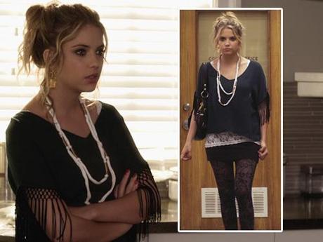Pretty Little Liars 2×16 ‘Let the Water Hold Me Down’ | fashion recap Aria, Hanna, Spencer, Emily