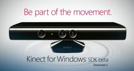 Microsoft, il Kinect arriverà Integrato nei Laptop, forse anche nei tablet?