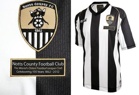Calcio, anniversari: Notts County festeggia 150 anni con maglia speciale. Che resterà nel 2012/13