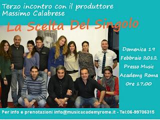 Terzo seminario con Massimo Calabrese, il famoso produttore sarà a Roma per incontrare musicisti, autori e cantanti