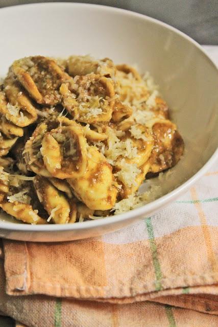 Orecchiette bio al pesto rosso