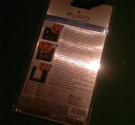 Screen Protector Anti-fingerprints per Nokia Lumia 800 by Puro