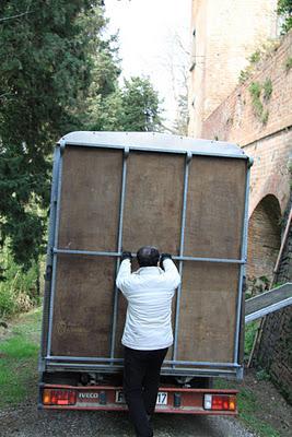 il backstage del set del carnevale fotografico