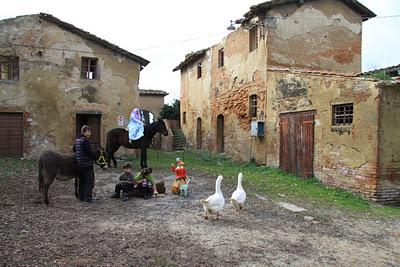 il backstage del set del carnevale fotografico