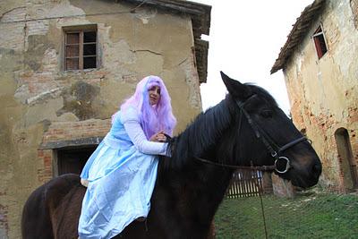 il backstage del set del carnevale fotografico