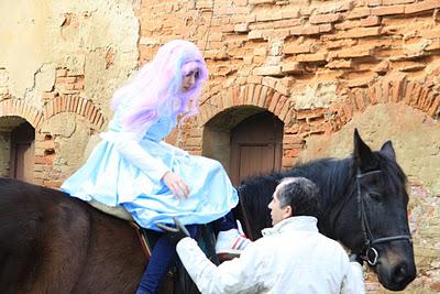 il backstage del set del carnevale fotografico