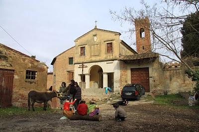 il backstage del set del carnevale fotografico